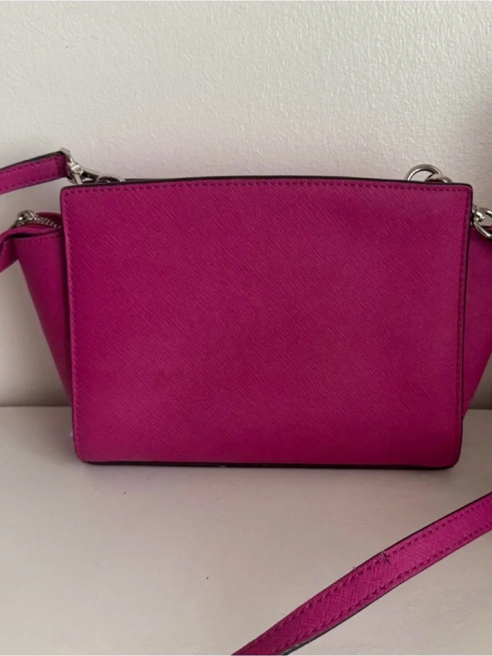 Michael Kors Hot Pink Saffiano Crossbody